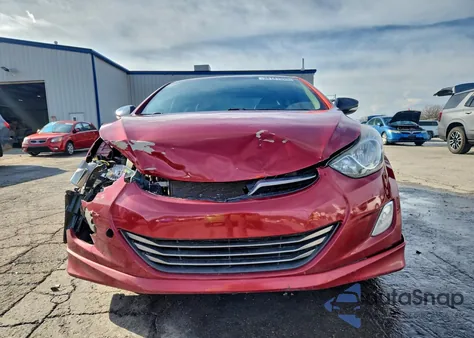 2013 Hyundai Elantra Gls z USA, uszkodzony, nr VIN 5NPDH4AE7DH240215